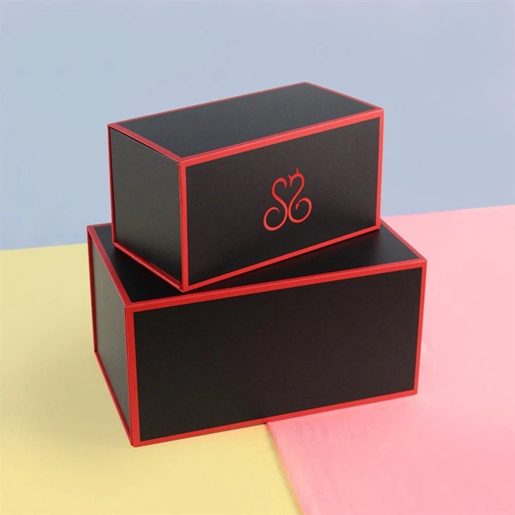 Magnetic Folding Box With Satin Pouch Bag